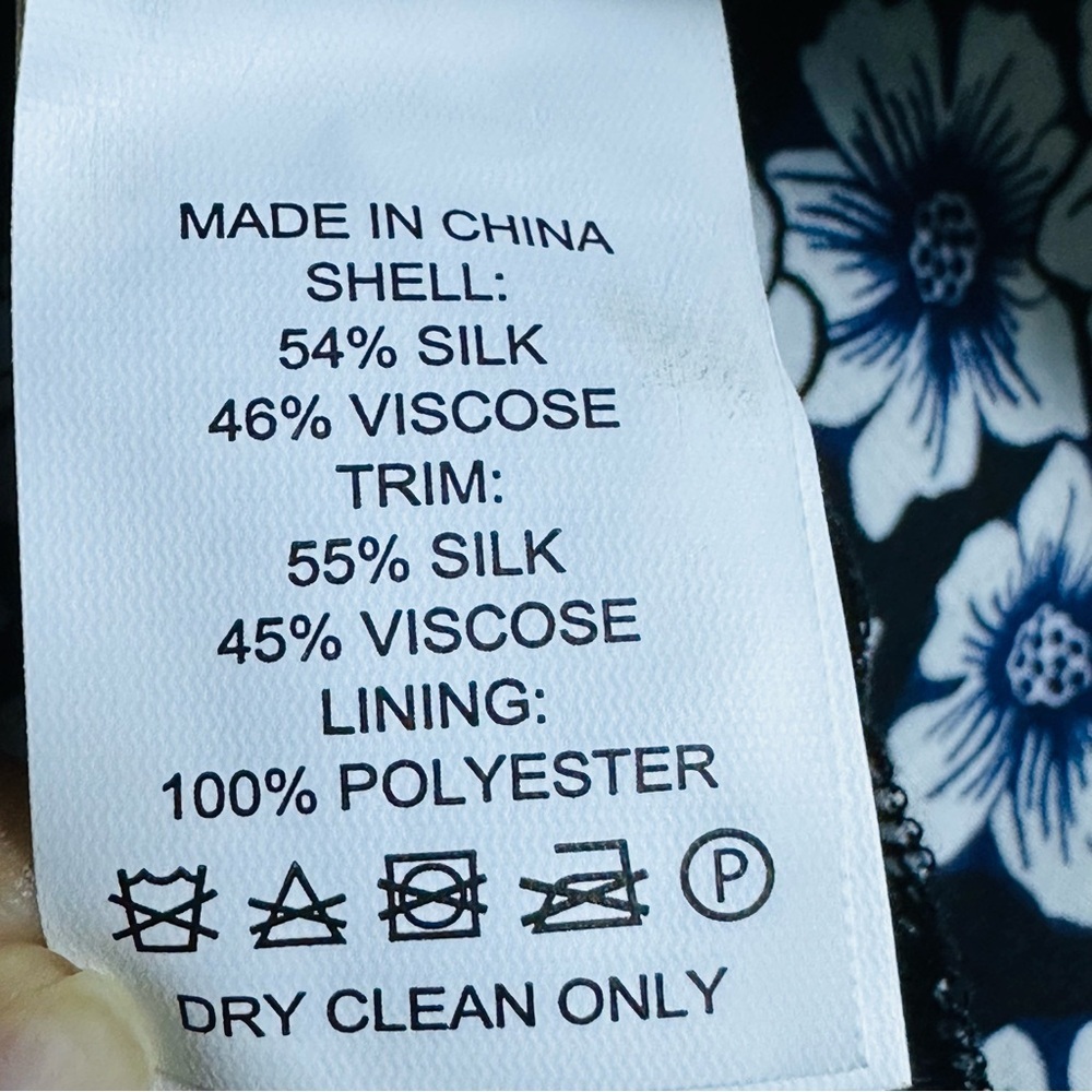 Kate Spade Hollyhock double-layer silk blend black floral print mini skirt Sz 6 - Picture 5 of 5